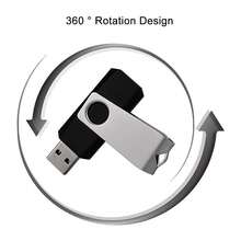 2pcs High-Speed USB 2.0 Flash Drives | Portable External Storage Sticks With LED Light - 128GB/64GB/16GB/8GB Capacity Options For PC, TV, Car - 黑色 - 查看 3