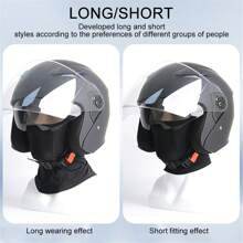 AD 1 pieza Pasamontañas para ciclismo unisex, máscara facial transpirable de seda de hielo para motocicleta, protección para el cuello para deportes
