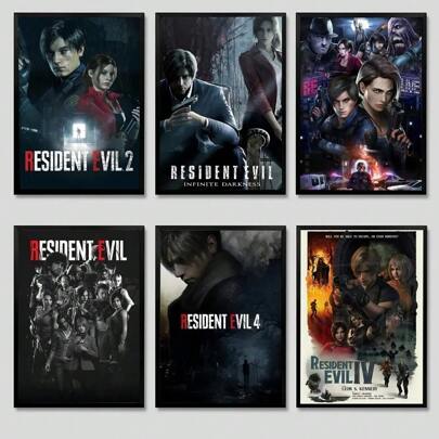 1/3 Wall Art Posters Available Framed Vintage Game R- Poster Kraft Paper Club Bar Vintage Poster Wall Art Painting Bedroom