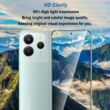 2 pezzi Protezione per lente della fotocamera in vetro temperato, compatibile con Redmi Note 14/13 Pro/Pro+ 4G/5G, copertura per lente della fotocamera antischeggiatura HD chiara, regalo per compleanni, famiglia, amici, accessori per telefono, impermeabile, antiurto, anti-caduta, anti-impronta digitale, copertura completa