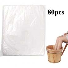 80/160/400 piezas Bolsas para baños de pies, Forro desechable para tina de pies portátil, Bolsas para spa de pedicura, Forros desechables para pedicura para uso doméstico y de hotel, Herramientas para el cuidado de los pies, Accesorios para baños y spas de pies, Bolsas para remojar los pies para viajar