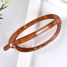 1/4pcs New Simple And Elegant Oval Hair Clip For Women With High-End Back-Of-The-Head Twist Clip Large Plate Hair With Multiple Hair Accessories