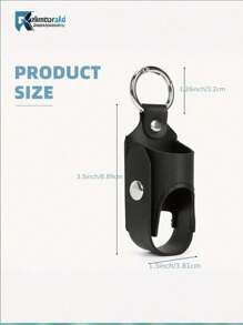Artificial Leather Asthma Inhaler Holder, Unisex Casual Faux Leather Keychain Pouch, Portable Protective Travel Case Suitable For Asthma Inhalers And Cough Syrup, Easy To Carry Accessory While Going Out, Inhaler Holder PU Leather Keyring Protective Travel Carrying Mini Leather Box, Lightweight Carrying Case With Carabiner, Does Not Include Inhaler (Box Only), Artificial Leather Holder, Inhaler Accessories