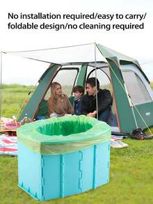 1 pieza Orinal plegable para bebé, inodoro portátil para niños, urinal de viaje para niños - Multicolor - Ver 1