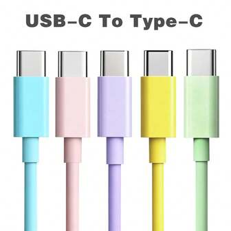 Cable de carga rápida USB C a Tipo C de 1m/2m/3m, Cable de datos Tipo C a C compatible con iPhone 17/16/15/Pro/Pro Max para carga rápida, Cable de carga para automóvil Tipo C compatible con Samsung Galaxy S25/S24/S23/S22/S21/S20 y talla grande dispositivos USB C