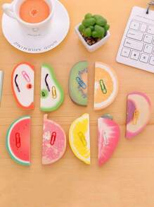 1/6pcs 3D Fruit Shape Sticky Notes, Funny Colorful Fruit Sticky Note Raft, Portable Mini Stationery, Paper Notepads, Non-Sticky Sticky Notes Memo Scratch Pads, Cute Home DIY Memo Pads, Office Creative Three-Dimensional Table Decoration Post Notepads For Birthday Present, Classroom Exchange Gifts, Funny Back To Schoolseason Party Favors, First Day Ofschool Favors Back Toschool Gifts