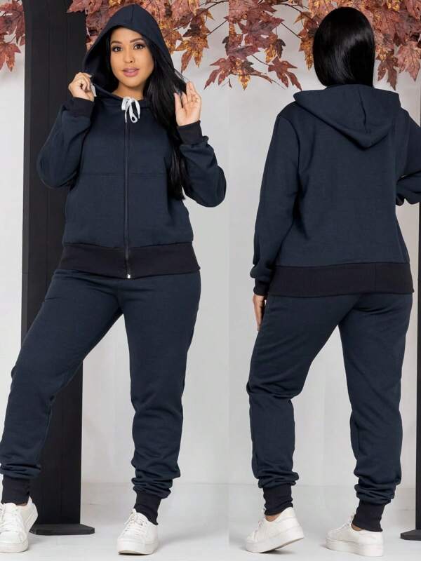 Conjunto de Roupas femininas de outono e inverno