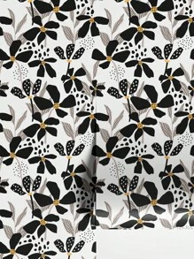 Abstract Floral Wallpaper Peel And Stick Wallpaper Removable Wallpaper Home Decor Wall Art Wall Decor Room Decor Floral Pattern Self-Adhesive Wallcovering