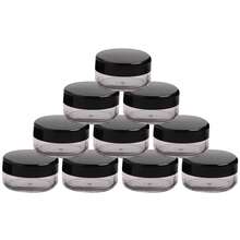 10/20pcs Transparent Plastic Bottles, Mini Cosmetic Jars Containers, Suitable For Nail Art, Jewelry, Powder Storage, Lip Balm - Multicolor - View 7
