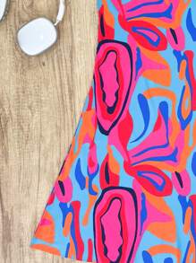1 pièce Robe débardeur décontractée et confortable pour filles, convient pour les fêtes, les loisirs, les vacances et les sorties en été