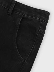 Jeans Reta e Relaxada de Cor Sólida para Homens, Moda Casual Vintage de Rua, Detalhes como Botões, Bolsos, Zíper, Adequados para o Dia a Dia, Transporte, Atividades ao Ar Livre e Reuniões