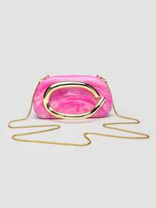 1 Piece Acrylic Clutch Bag, For Valentine's Day, Comfortable And Fashionable, Elegant Handbag, Personalized Gift Option, 2025 Accessory, Fashion Style Suitable For - 明亮 - 查看 5