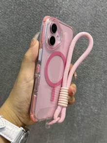 Compatible With IPhone 16 Phone Case, Purple Rainbow Candy, Magnetic Transparent Hard Shell Protective Case Compatible With IPhone 16 Pro Max, Shockproof Bumper Design Compatible With IPhone 14, 13, 16 Pro, 16 Plus Waterproof Anti-Fall Scratch Resistant