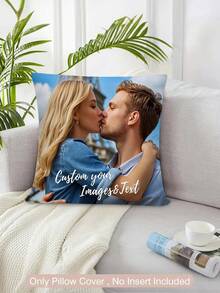 Federa per cuscino personalizzata con stampa fotografica fai-da-te, stampa su un lato con nome di famiglia o coppia, federa per cuscino personalizzata per le vacanze, decorazione per soggiorno, camera da letto, esterno, regalo per famiglia, mamma, amico, divano letto, decorazione della stanza - Multicolore - Visualizzare 10