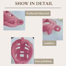 NEW COLOR "Queen Pink"!Chastity Men's Lock Chaste Vessel Penile Ring Snap Ring Multi Size Cage SM Sex Toys BDSM Pink Valentine's Day Bdsm Restraints Chastity Cage Bdsm Bondage Sex Tools Tool Sex Sex Sexy Sex Toys SM Product