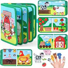 1PC Busy Board For Toddlers, Montessori Toys For 3 4 5 6 Year Old, 8 In 1 Busy Book, Sensory Toys, Basic Dress Motor Skills Educational Activities, Toddler Travel Learning Toys, Gifts For Boys And Girls