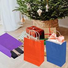 30pcs Paper Party Bags, Gift Bags With Handles, Party Favor Bags, Thank You Bags, Reusable Paper Bags, Creative DIY Paper Bags Back To School