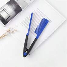 Hairdressing V-Shaped Straight Hair Comb, Straight Curly Hair Comb Splint Comb Spring Grip Straight Hair Comb, Protect Your Hair, Hair Tools, Hair Products Travel Necessities