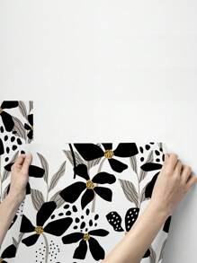 Abstract Floral Wallpaper Peel And Stick Wallpaper Removable Wallpaper Home Decor Wall Art Wall Decor Room Decor Floral Pattern Self-Adhesive Wallcovering