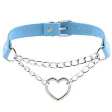 1 pieza Collar con tachuelas de estilo punk rock de PU, gargantilla gótica