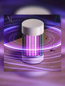 罗马柱式灭蚊灯，简约设计，两种照明模式，夜灯和电动灭蚊器，可充电露营灭虫灯 - 彩色 - 查看 1