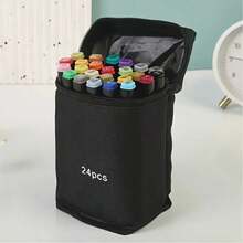 [Dual Tip Markers] 80/60/48/24pcs Dual Tip Markers | For Adult Coloring Books, School, Fine And Brush Tip | No Bleeding, Calligraphy, Drawing, Sketching