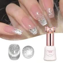 SHANGFEIYA 10毫升新款银色闪粉碎钻猫眼凝胶指甲油，闪亮反光效果，持久28天以上，在家也能享受沙龙级美甲体验 - 彩色 - 查看 8
