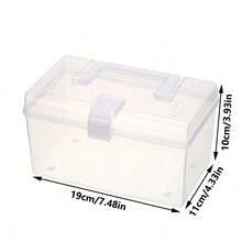 Portable Large Capacity Transparent Handbag Storage Box, Minimalist Multi-Function Home Medical Medicine Box, Dust-Proof Storage Organization Box