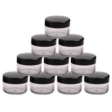 10/20pcs Transparent Plastic Bottles, Mini Cosmetic Jars Containers, Suitable For Nail Art, Jewelry, Powder Storage, Lip Balm - Multicolor - View 11