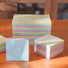 4 Colors, Portable Self-Adhesive Memo Pad, Suitable For Office, Home, And School Use, Small Notepad, Writing Notebook