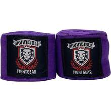 Amber Fight Gear Invincible Hand Wraps, Semi-Elastic Boxing Wraps With Thick Double-Cut Stretch For Ultimate Protection, Ideal For Boxing, MMA, Kickboxing 200 Inch - Purple - View 5