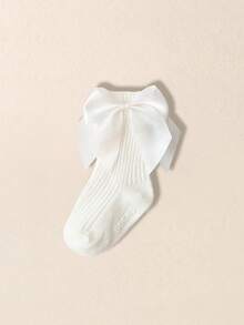 1/6 Pares de calcetines hasta el tobillo con decoración de lazo para bebés niñas, estilo princesa adecuados para niñas en verano - Multicolor - Ver 22