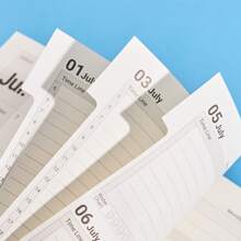 1pc 2025-2026 Planner A5 Notebook,204 Sheets 408 Pages English Planner 80 GSM Weekly Monthly Plan Planning Schedule Self-Discipline Diary Available For Students And Adults Back To School Season