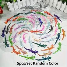 5/10/20件/套 3D打印迷你壁虎，多色逼真动物蜥蜴一体式可动关节小配件逼真模型 - 彩色 - 查看 13