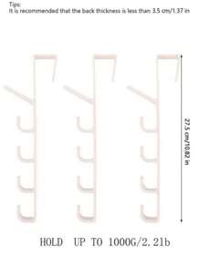 1pc Bedroom Door Hanger, Clothes Hanging Rack, Over The DoorPlastic Home Storage, Organization Hooks, Purse Holder For Bags Rails