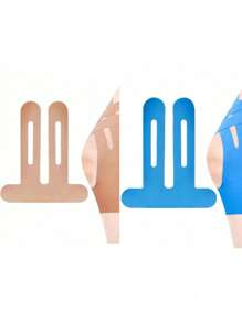 1 pezzo Nastro sportivo impermeabile, supporto per ginocchio - Fascia sportiva elastica pre-tagliata, adatta per corsa, calcio e accessori da palestra per fitness