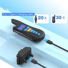 Dog Training Collar Dog Barking Collar Remote Control Electric Shock Cat Collar 3300FT Waterproof Rating IP67 3 Training Modes (Beep, Shock, Shock Mode) Can Effectively Correct Bad Behavior - Màu xanh lam - Xem 4