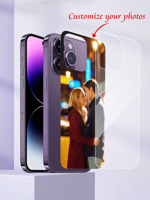 [Individualisieren Sie Ihren Stil] Personalisierte Handyhülle Skins, Handydesign, individuelle Fotodesigns, künstlerische Texte, Avatare, Urlaubsgeschenke für Familie, Freunde, Paar, hergestellt aus verstärktem Hartglasaterial mit UV-Digitaldruck
