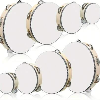 Wooden Hand Held Rattle Drum Musical Instrument (Available In Multiple Sizes)