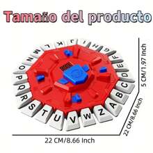 1 pieza Juego de ajedrez para memorizar el alfabeto español, Juego de mesa para 2-8 jugadores para fiestas, mejora el vocabulario y el pensamiento rápido - Adecuado para reuniones, interacción entre padres e hijos, diversión y regalo ideal