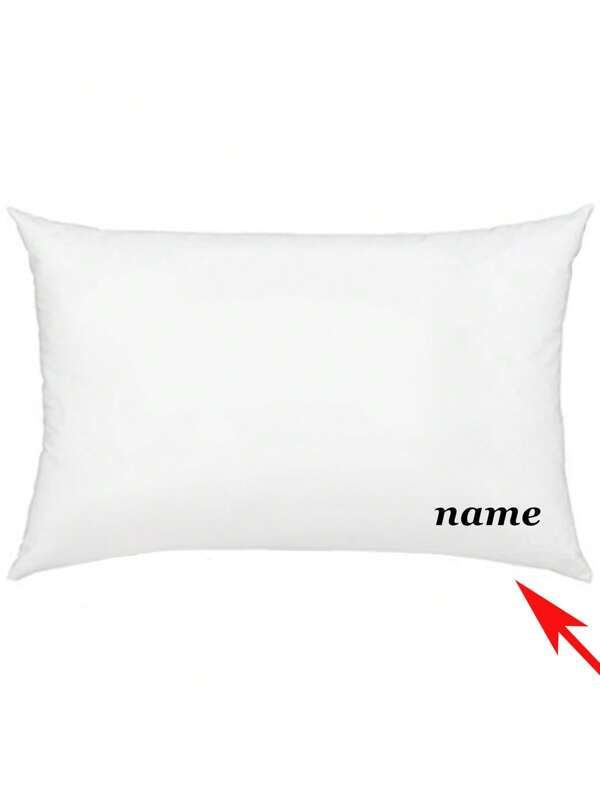 1 pièce Taie d'oreiller personnalisée, taie d'oreiller de couleur unie fabriquée à 100% en fibre de polyester, texte imprimé numériquement, douce et confortable, résistante aux plis et à la décoloration, convient pour les chambres d'enfants, d'enfants, de famille, cadeaux, sans rembourrage