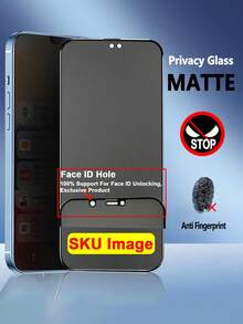 ZYONS 2片/套磨砂防窥钢化玻璃屏幕保护膜，全覆盖，兼容 17 Pro Max、17 Air、17、16 Pro Max、16 Pro、16 Plus、16、16 E、15 Pro Max、14 Pro Max、13 Mini、12、11、XS Max、XR、X、8、8 Plus、7、7 Plus系列。磨砂防窥、防指纹、防摔、防刮，触感顺滑，不易沾染指纹。 - 黑色 - 查看 11