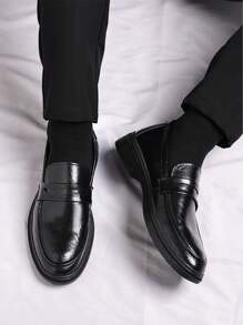 Men's Soft Slip-On Loafers, Anti-Slip Retro Casual Shoes, Fashion Dress Shoes (Wedding Shoes)