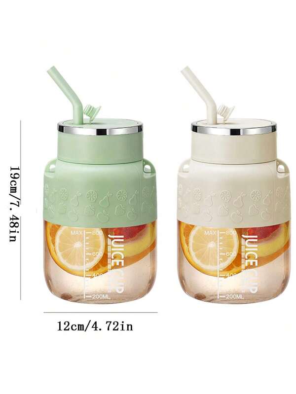 Petite centrifugeuse portable, machine à jus de fruits automatique sans fil avec une capacité de 800 ml