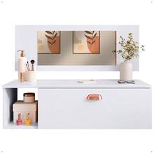Joy Hanging Dressing Table With Mirror, Drawer, Niche, Divider, Shell Handle