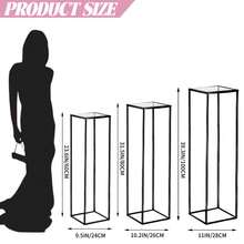 1pc/3pcs Wedding Tabletop Centerpiece Decoration With Acrylic Panel, Gold Vase For Centerpiece Decoration, Gold Metal Vase Stand For Centerpiece Decoration, Party Decor - Gold - View 8