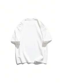 Dog Print Short Sleeve T-Shirt For Women, Casual Oversized Korean Style Tops For Summer