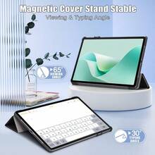 适用于荣耀 Pad X9 X8 X8A X8Pro 11.5 SE 11 11.5 英寸 S 平板电脑保护套适用于小新 Pad Tab M9 M10 M11 保护套适用于 Galaxy Tab S10 S9 S8 S7 FE Plus S6 Lite 平板电脑皮革三折叠支架保护套适用于 iPad Pro 11 Air 11 13 适用于小米 Redmi Pad SE 6S Pro 自动睡眠边缘保护壳 - 黑色 - 查看 5
