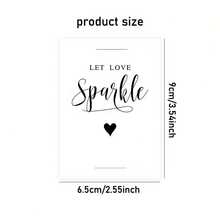 20Pcs Wedding Party Bridal Shower Party Favors Let Love Sparkle Cards For Guest (Only Cards) - White-let Love Sparkle-20pcs - View 4