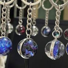 Conjunto Completo dos 12 Signos do Zodíaco, Chaveiro Anime Luminoso, Acessório de Moda Unissex, Estilo Minimalista Transparente de Vidro, Adequado para Festa de Aniversário, Presentes de Feriado